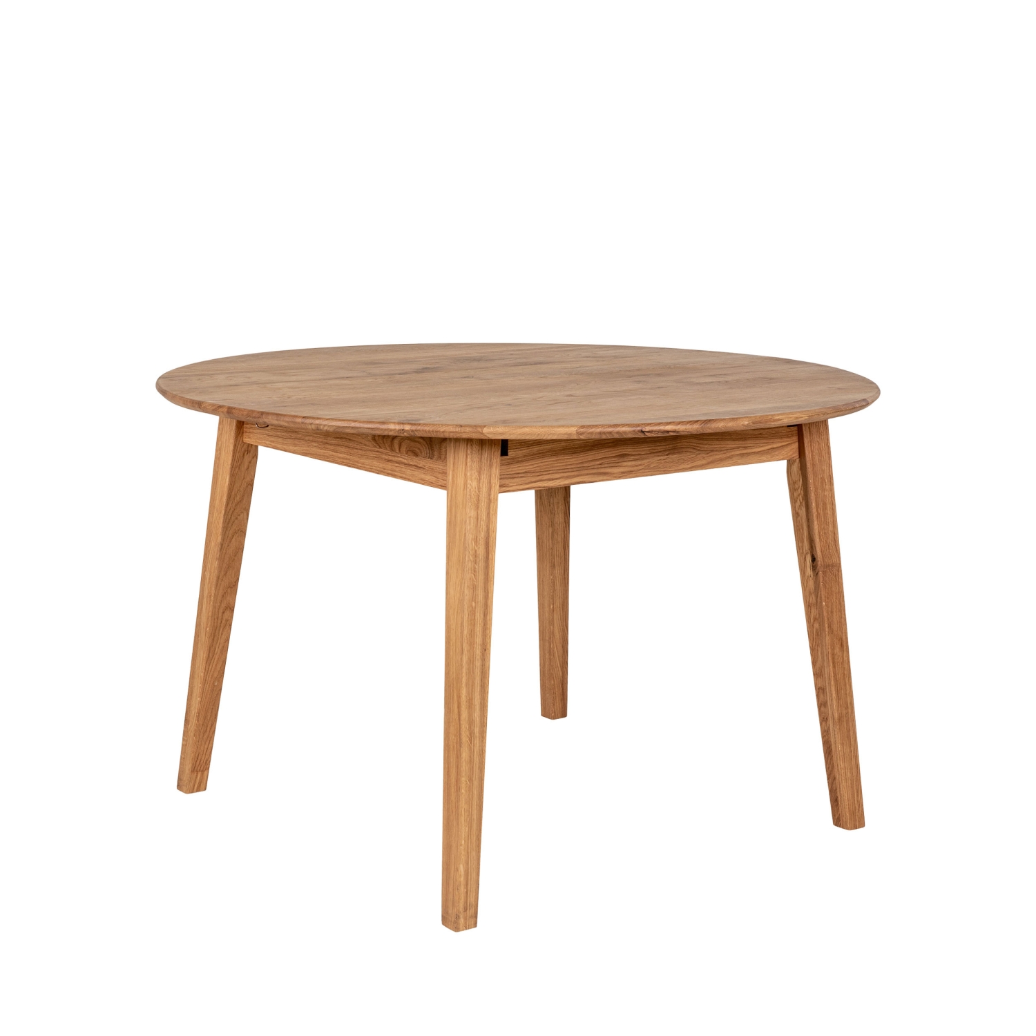 Metz - Table à manger extensible 4 à 6 personnes en bois ø118-158x118cm - Bois clair