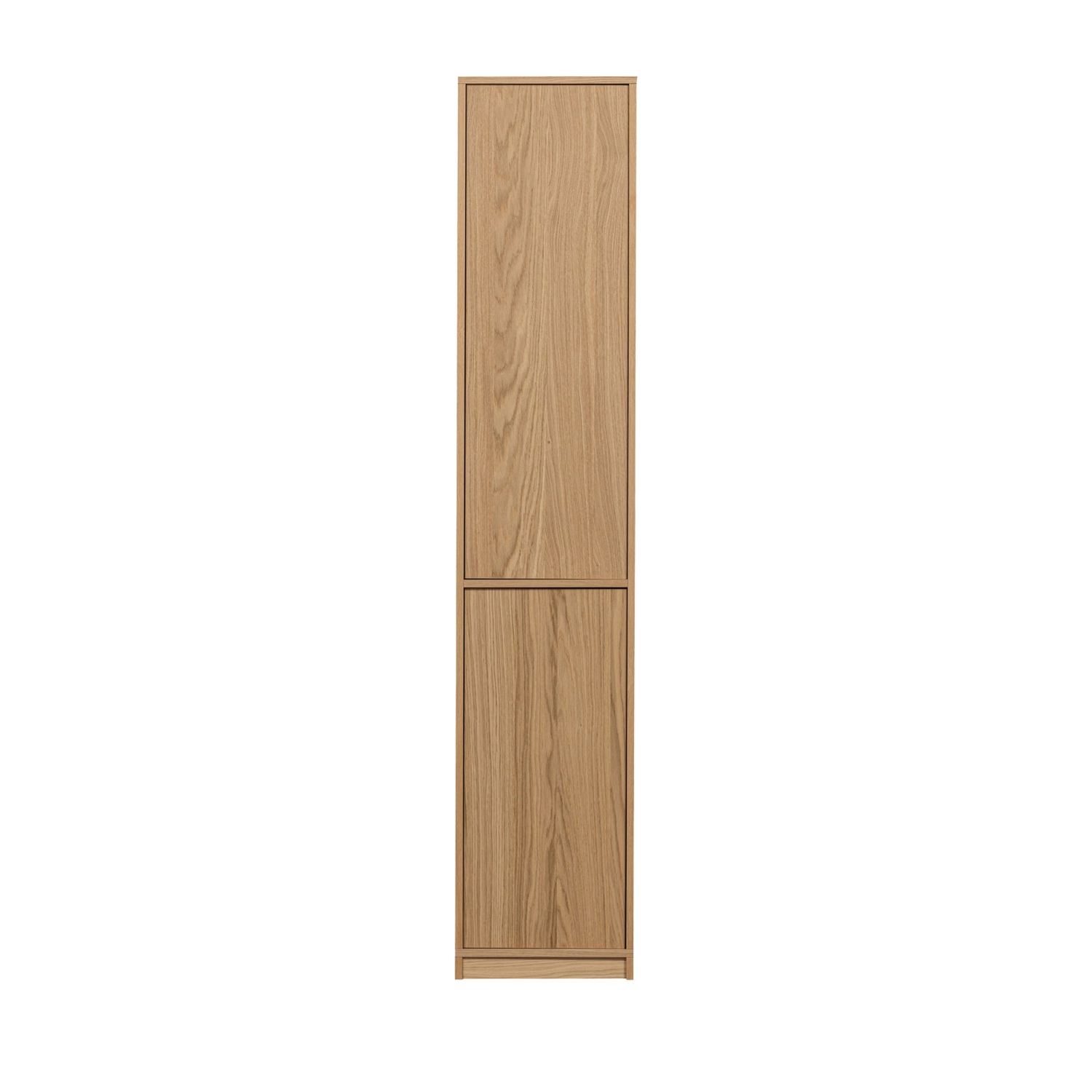 Modulair - Colonne de rangement 2 portes en bois H199cm - Bois clair
