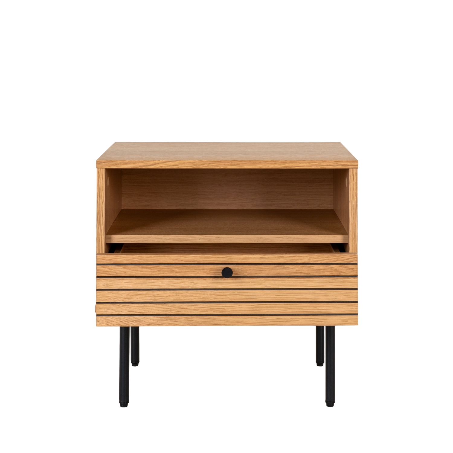 Kyoto - Table de chevet 1 tiroir en bois - Couleur : Bois clair