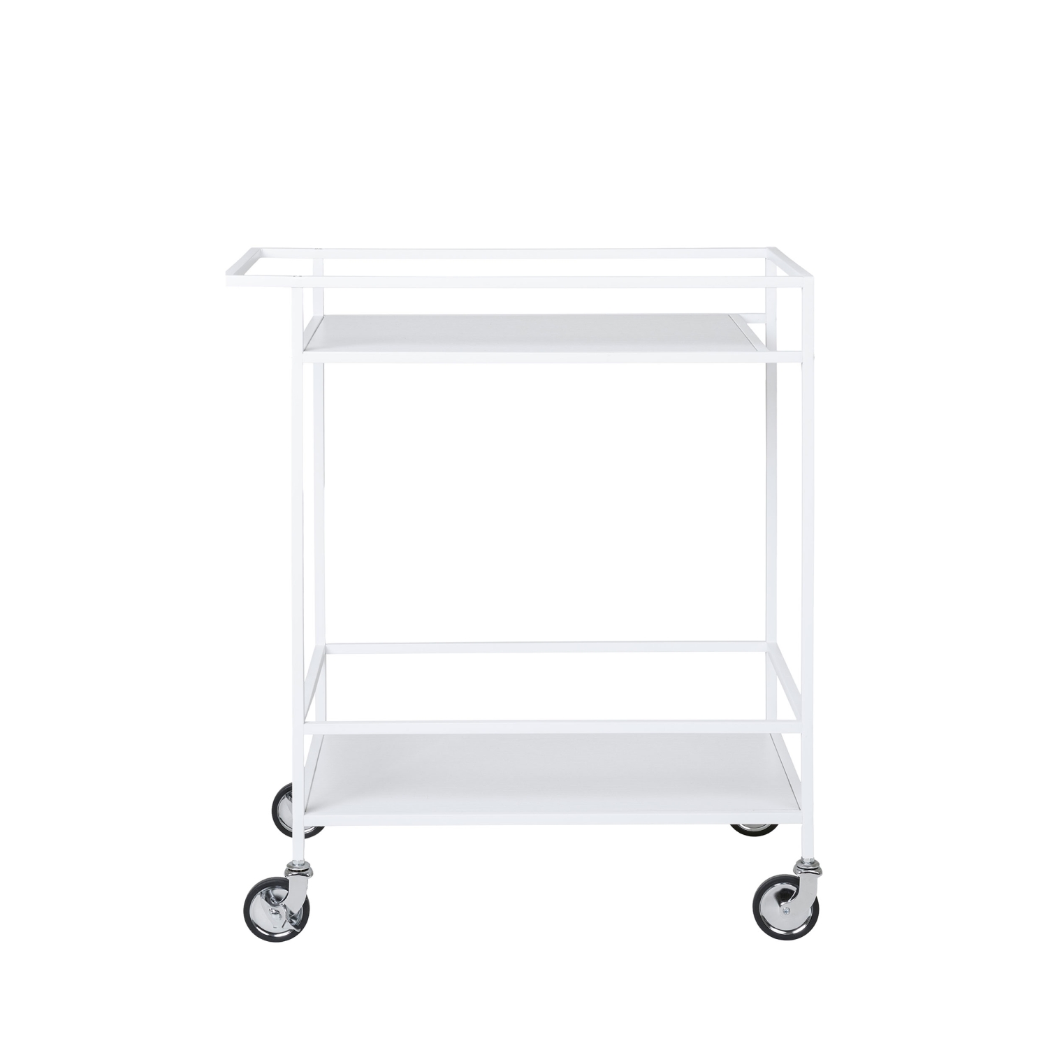 Vita - Desserte en métal blanc et bois - Blanc