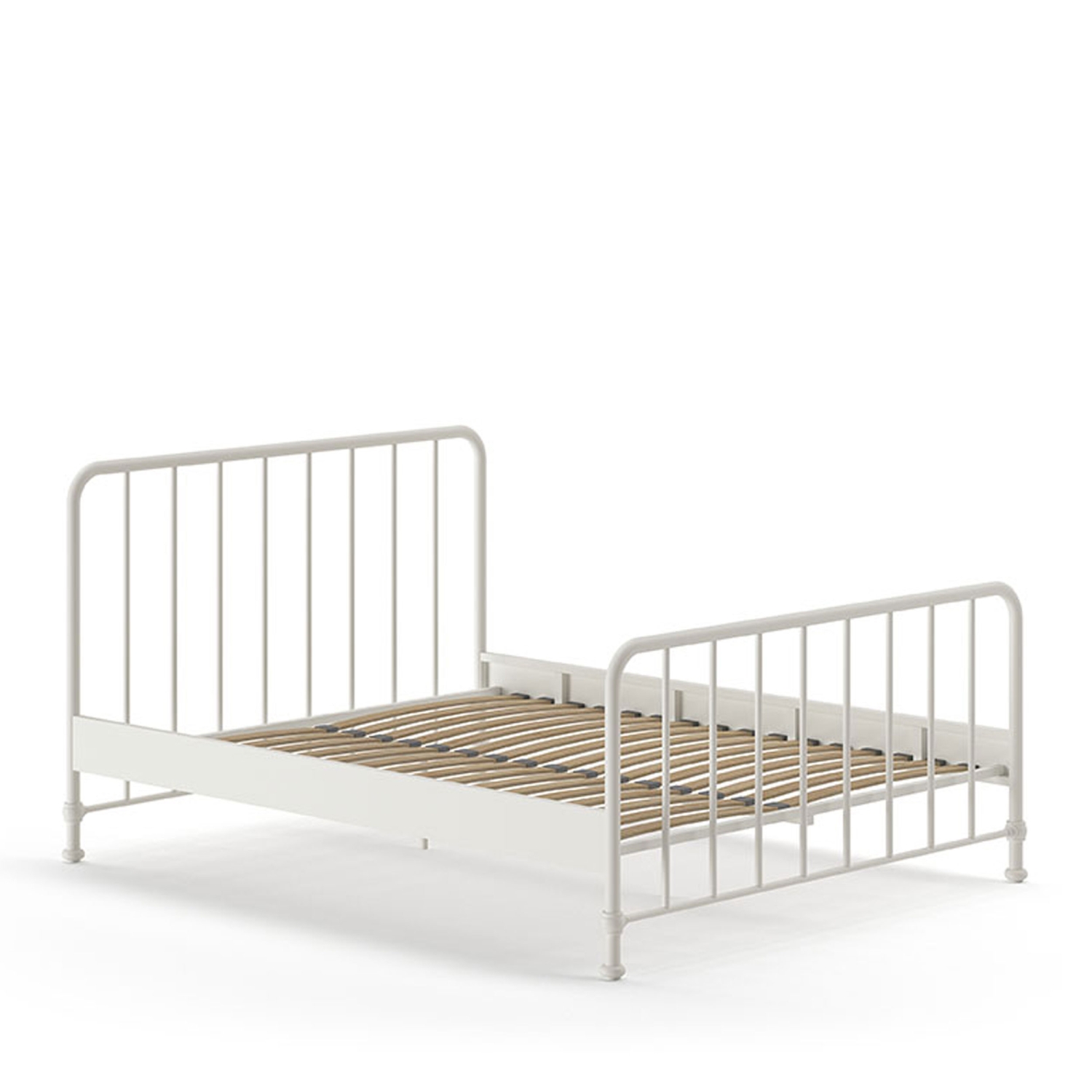 Atticora - Lit en métal 160x200cm - Blanc