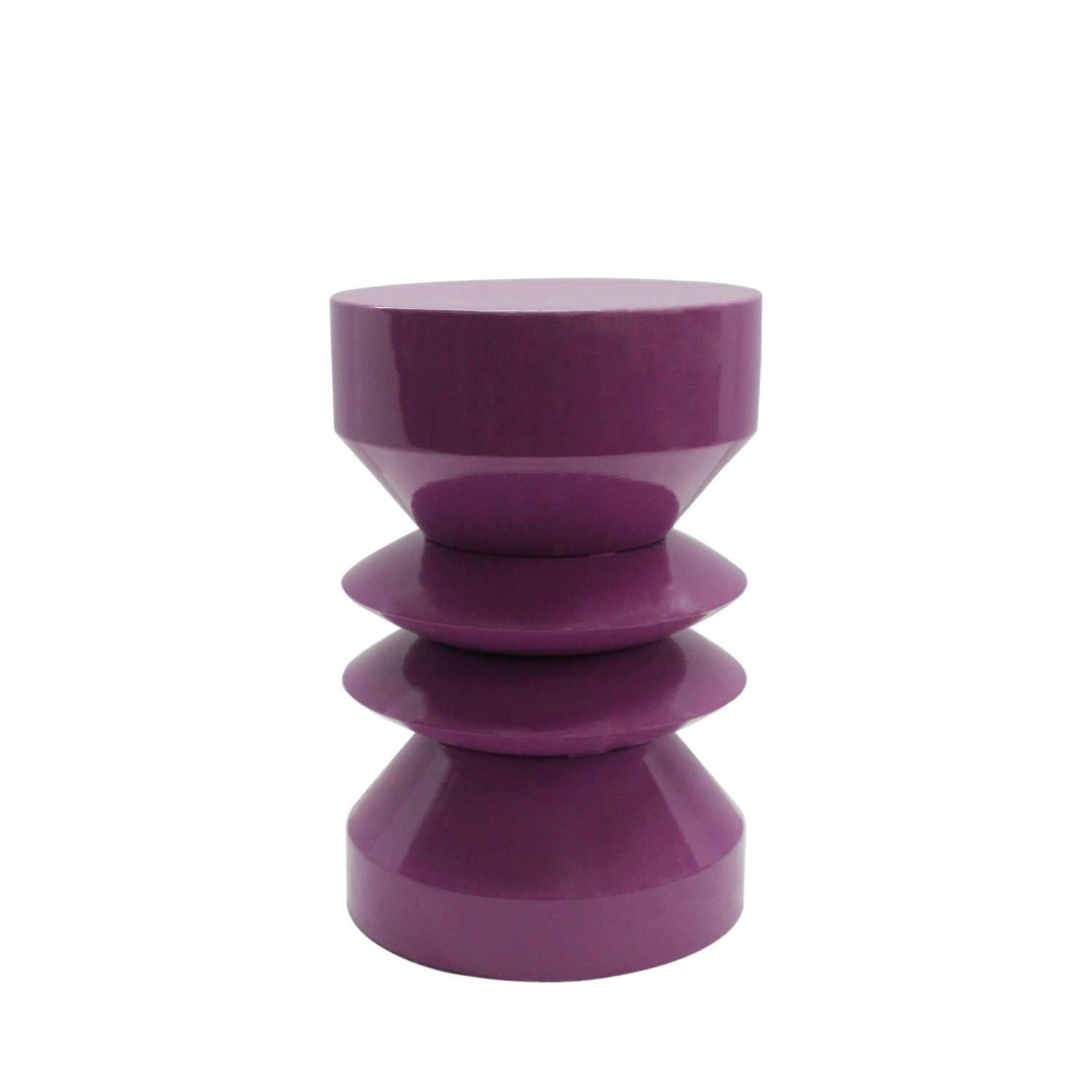 Clara - Table d'appoint ronde en aluminium ø26cm - Violet