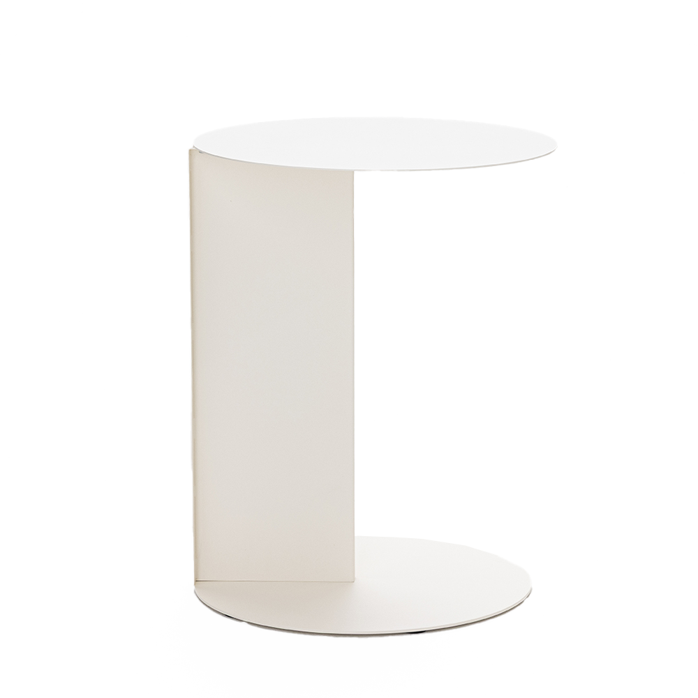 Jimy - Table d'appoint en métal H50cm - Beige
