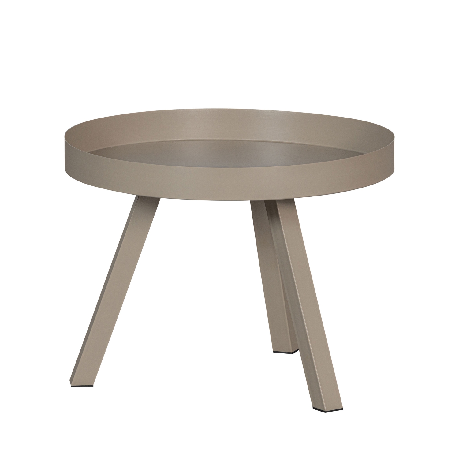 Sunny - Table d'appoint en métal ø60cm - Beige