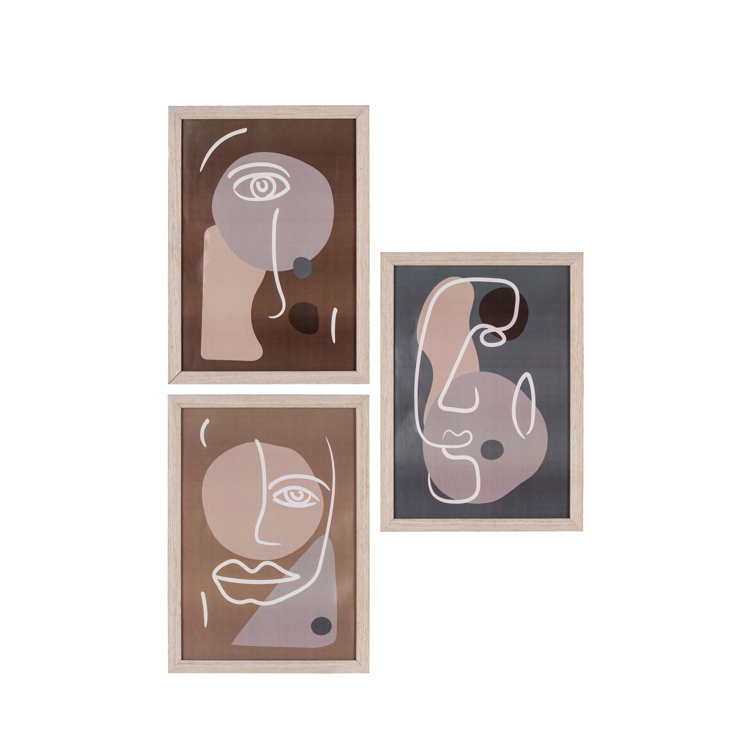 MADISON - Lot de 3 cadres en bois