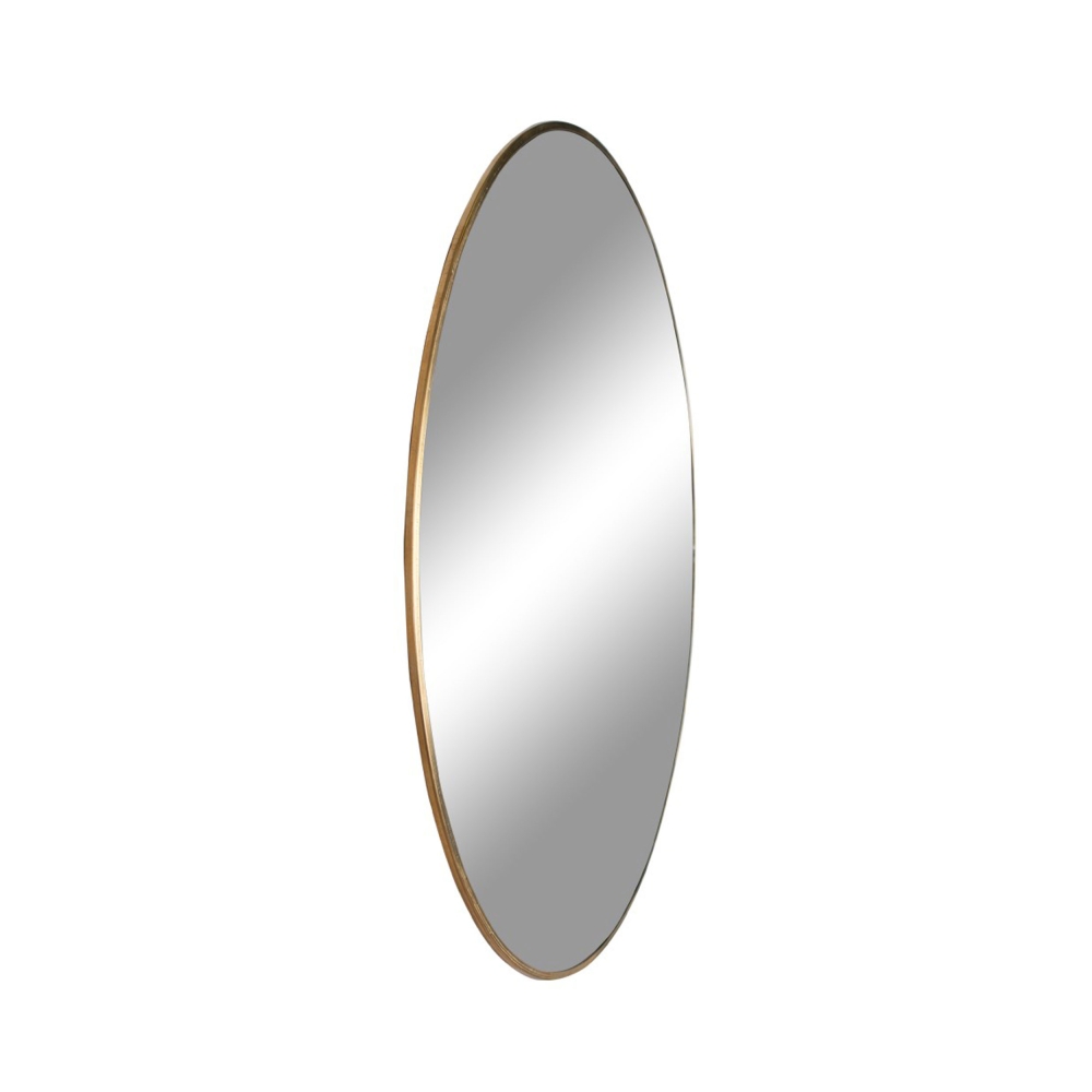 Jersey - Miroir rond en métal ø100cm - Laiton
