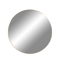 Jersey - Miroir rond en métal ø60cm - Laiton