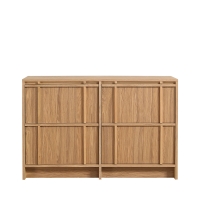 Tori - Meuble de salle de bain 2 vasques en bois  - Bois clair