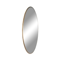 Jersey - Miroir rond en métal ø100cm - Laiton