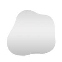 Palermo - Miroir de forme organique 50x55cm - Transparent