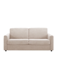 Morena - Canapé convertible express 3 places en tissu - Beige
