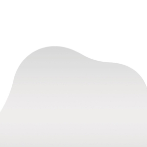 Palermo - Miroir de forme organique 50x55cm - Transparent