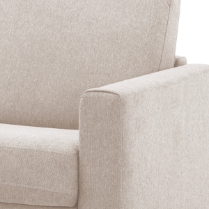 Morena - Canapé convertible express 3 places en tissu - Beige