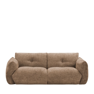 Bocca - Canapé droit 3 places en tissu à dossier capitonné