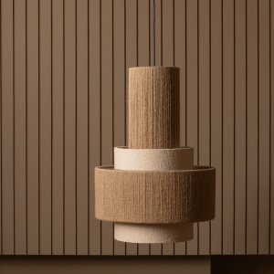 Pelle - Suspension ronde en fibres naturelles ø38cm - Naturel