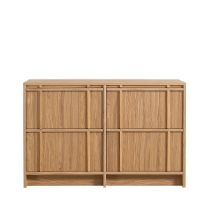 Tori - Meuble de salle de bain 2 vasques en bois  - Bois clair