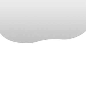 Palermo - Miroir de forme organique 50x55cm - Transparent