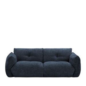 Bocca - Canapé droit 3 places en tissu à dossier capitonné