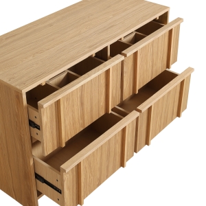 Tori - Meuble de salle de bain 2 vasques en bois  - Bois clair